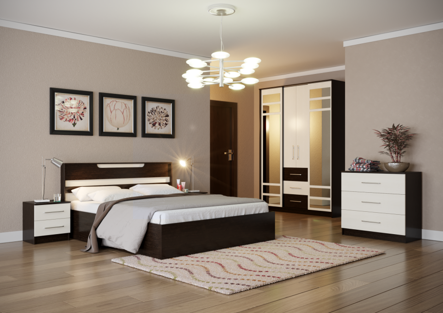 Спальня Александрия кожа Ленто