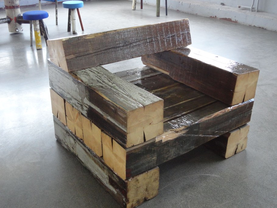 Мебель из обрезков бруса