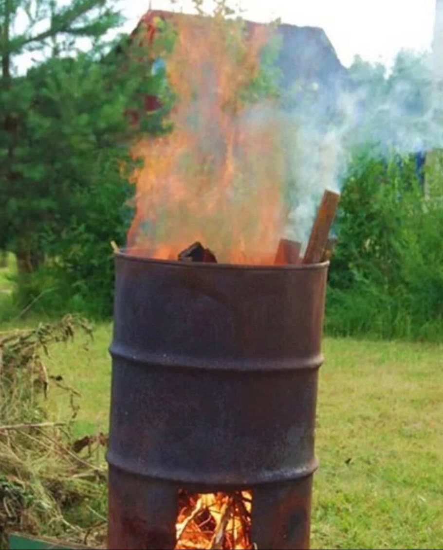 Бочки для сжигания мусора на даче