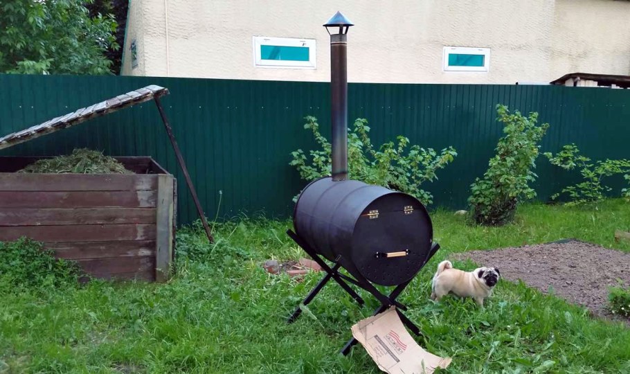 Большая печь для сжигания мусора УСМ-1