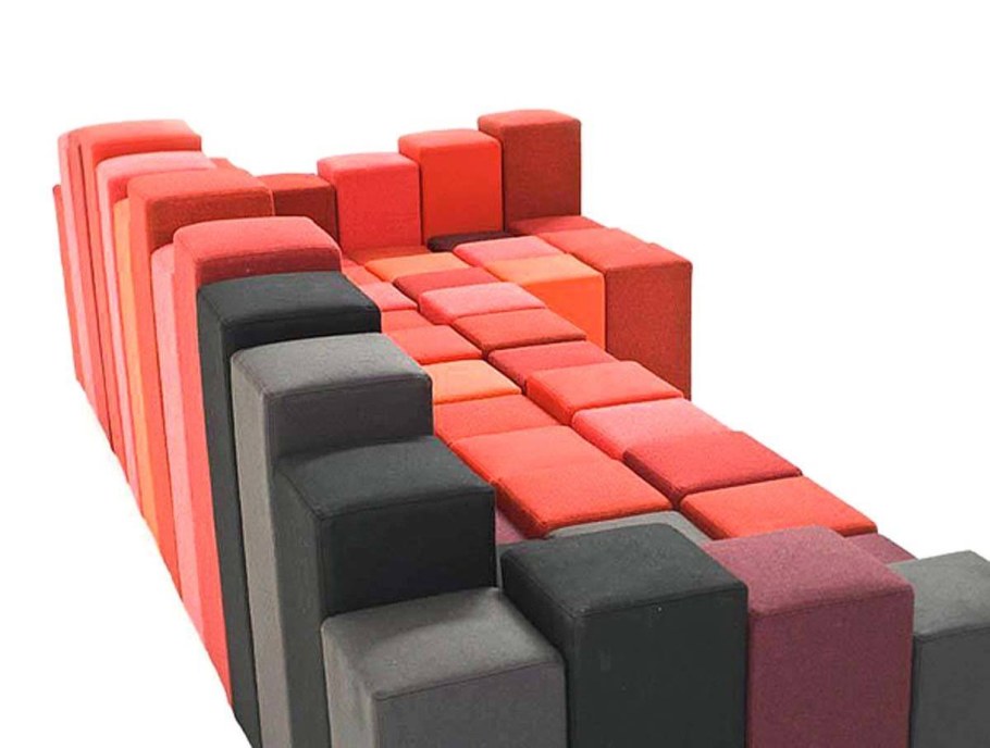 Диван из пуфов модульный Тетрис