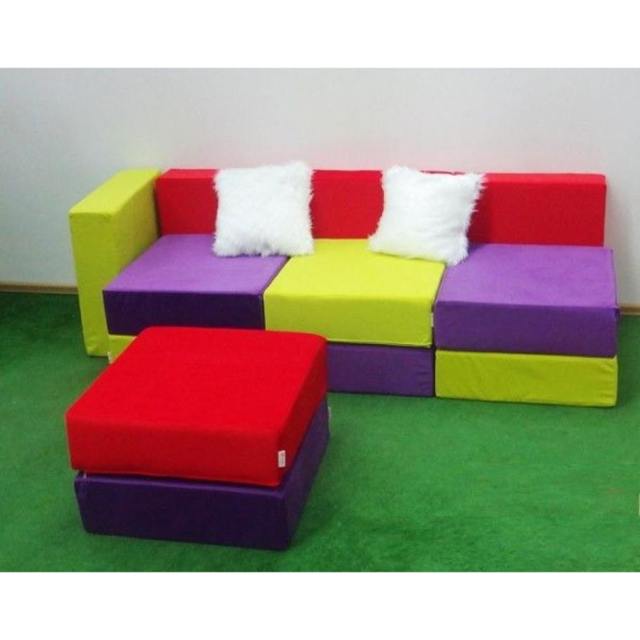 Бескаркасный диван в интерьере