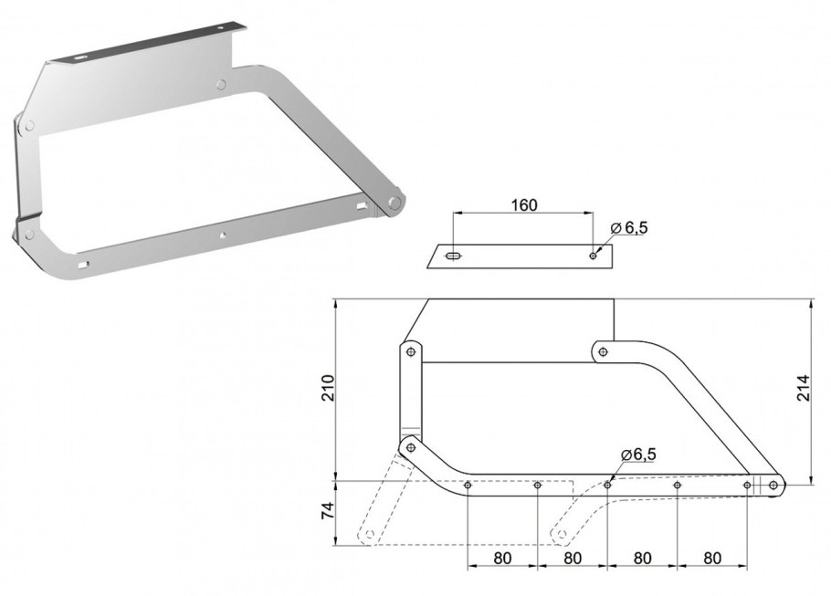 Тройной выкатной механизм "Дельфин 1400"