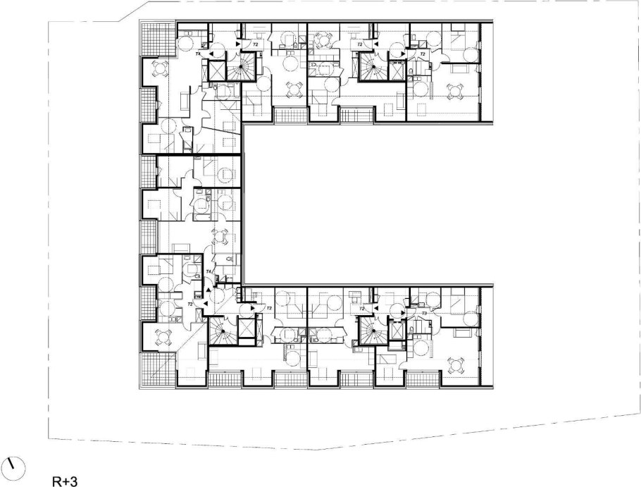 П образная планировка гостиницы