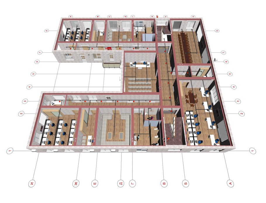 Внутренняя планировка зданий