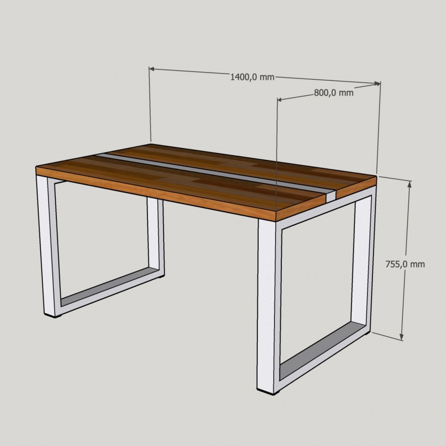 Придиванный столик лофт Размеры