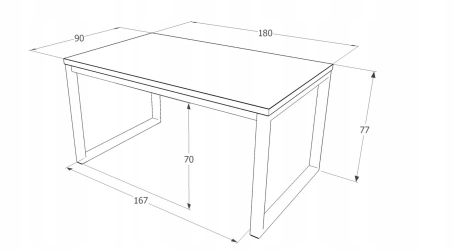 Столик лофт чертеж