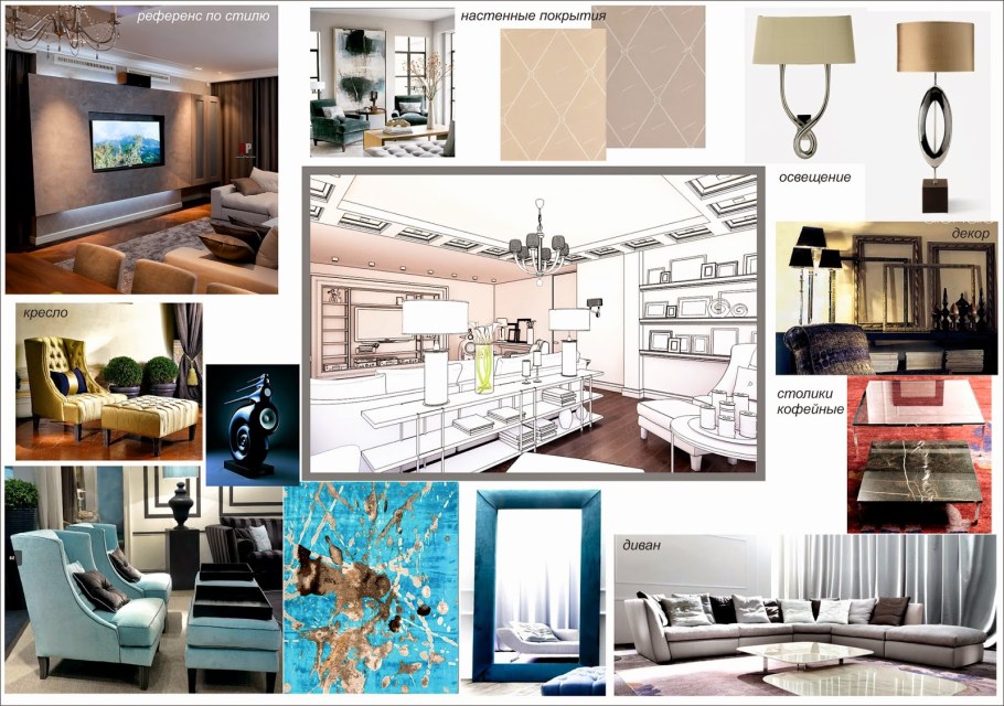 Интерьеры для референсов