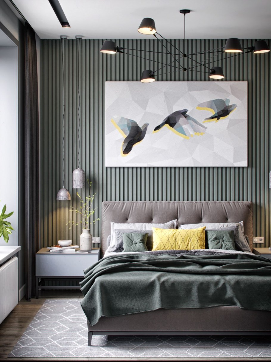 Декор спальной комнаты в современной стилистике