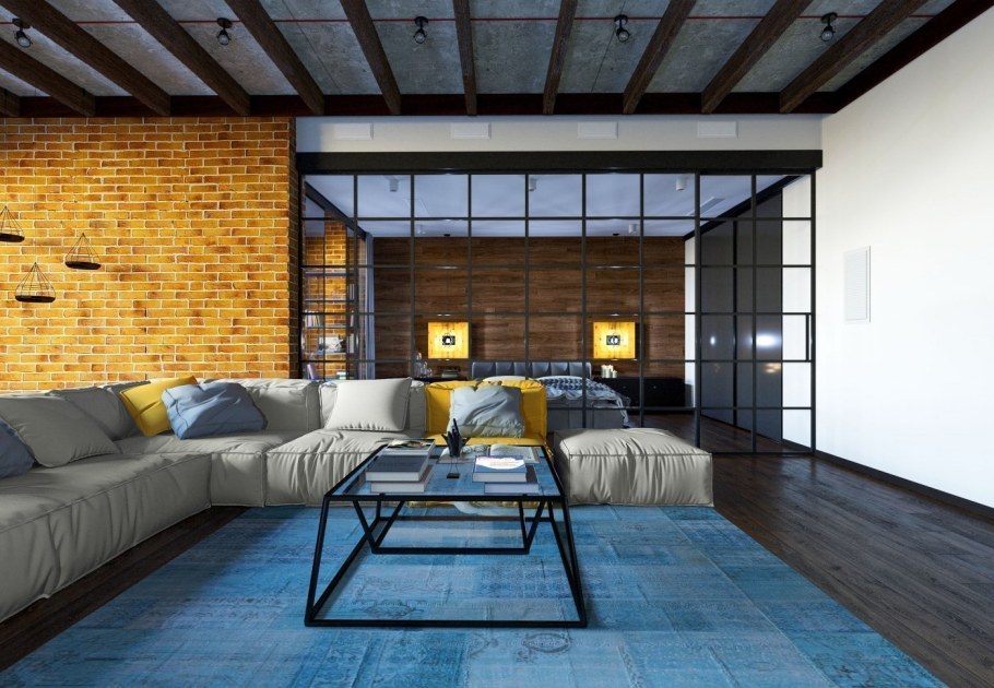 Визуализация интерьера лофт