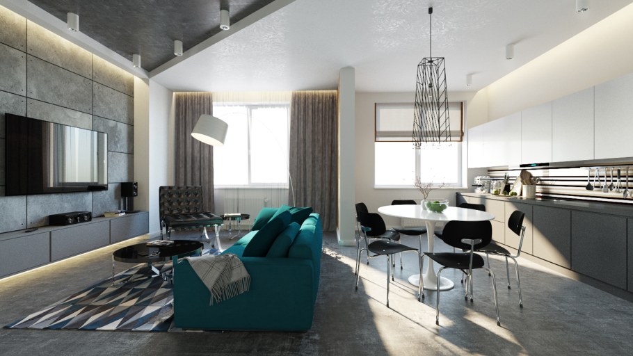 Референс интерьера для визуализации