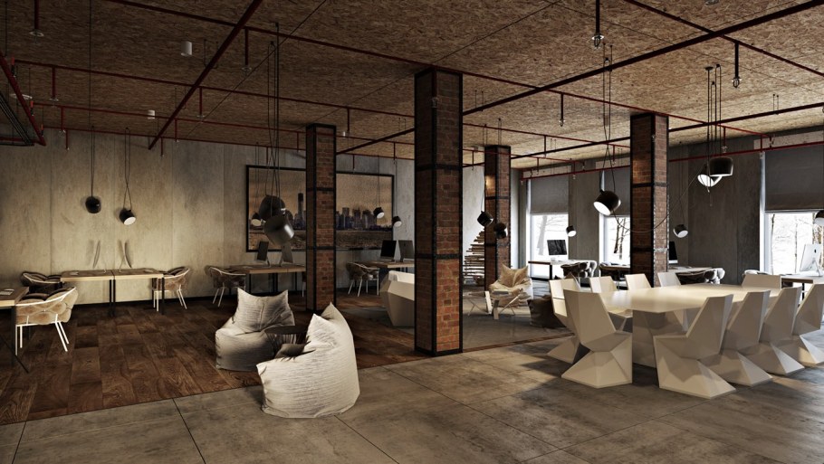 3д Макс рефенсы интерьер лофт