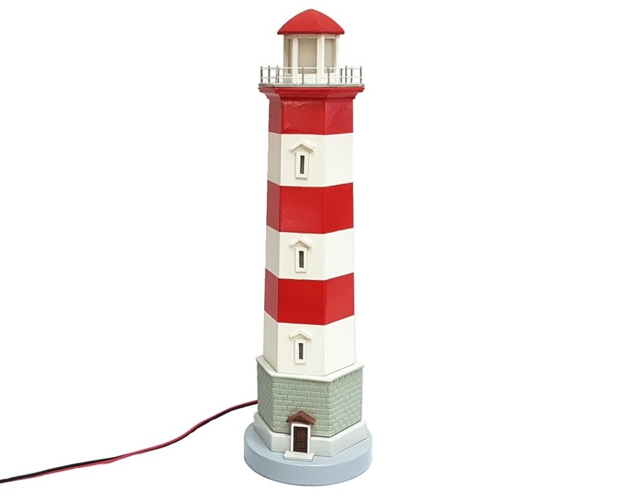 Seashop / предмет декора в морском стиле "Маяк" с led подсветкой 31 см, металл