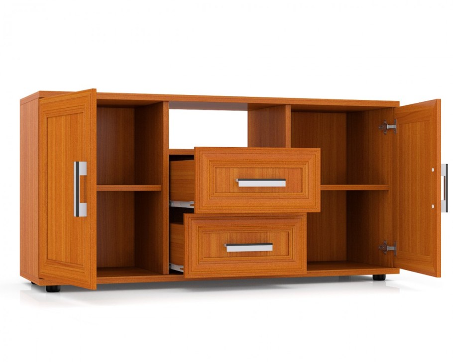 ТВ тумба МД-бонус цвет вишня