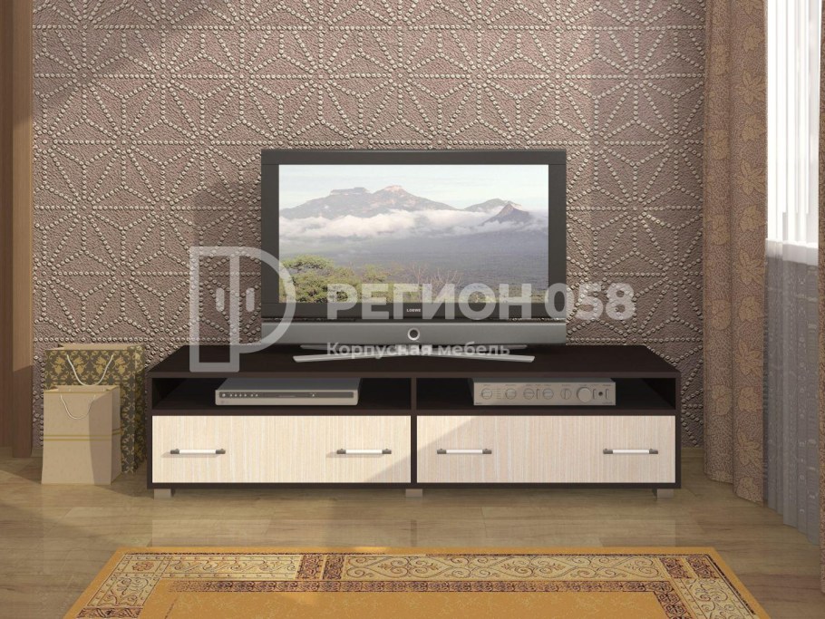 Тумба под телевизор венге—белфорт