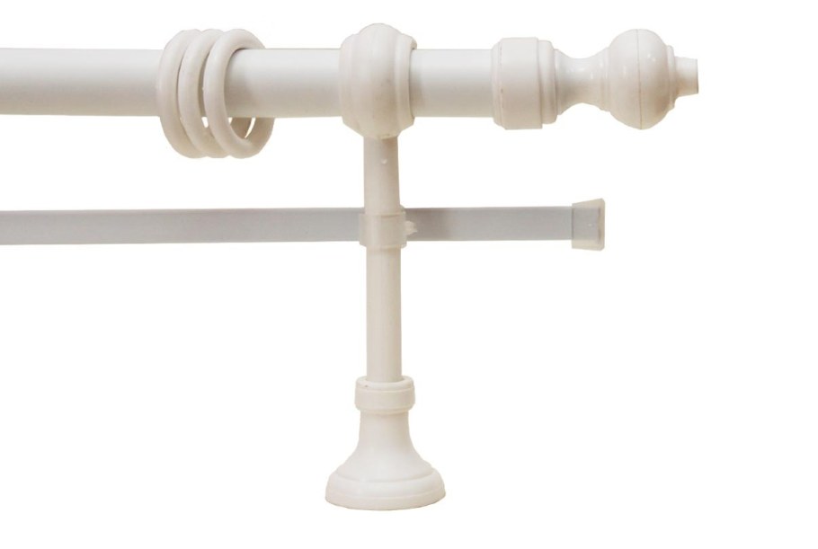 Карниз двухрядный серебро 1.6-3.2 м