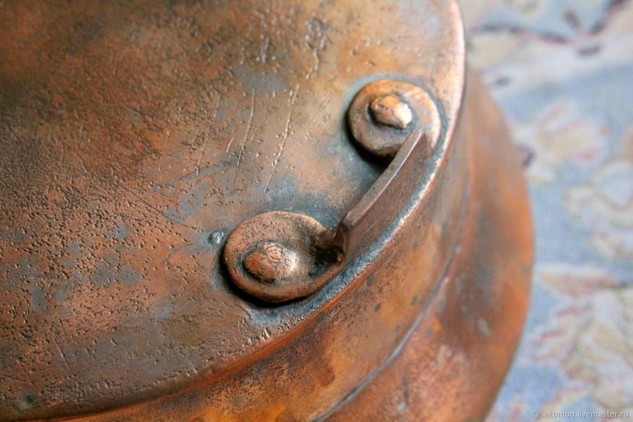 Медь фактура патинированная