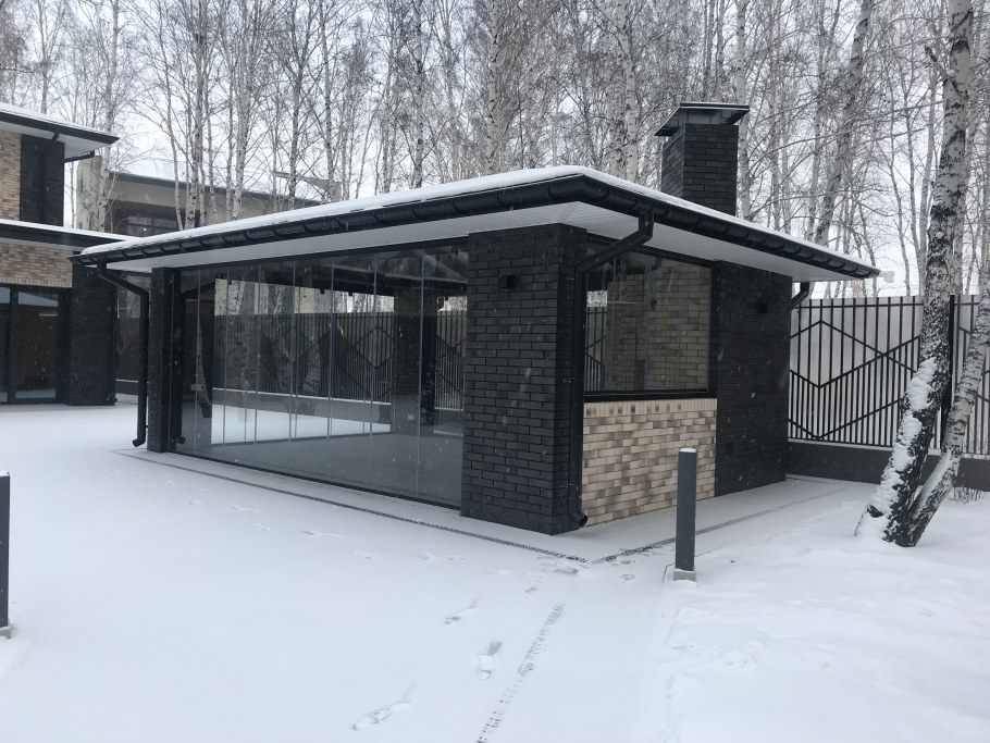 Крытые беседки с барбекю