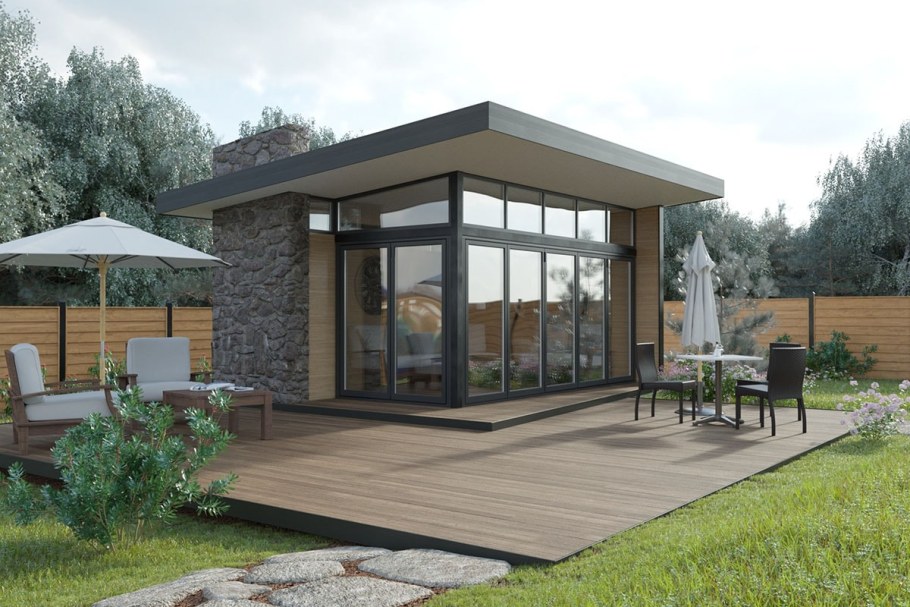 Безрамное остекление террасы