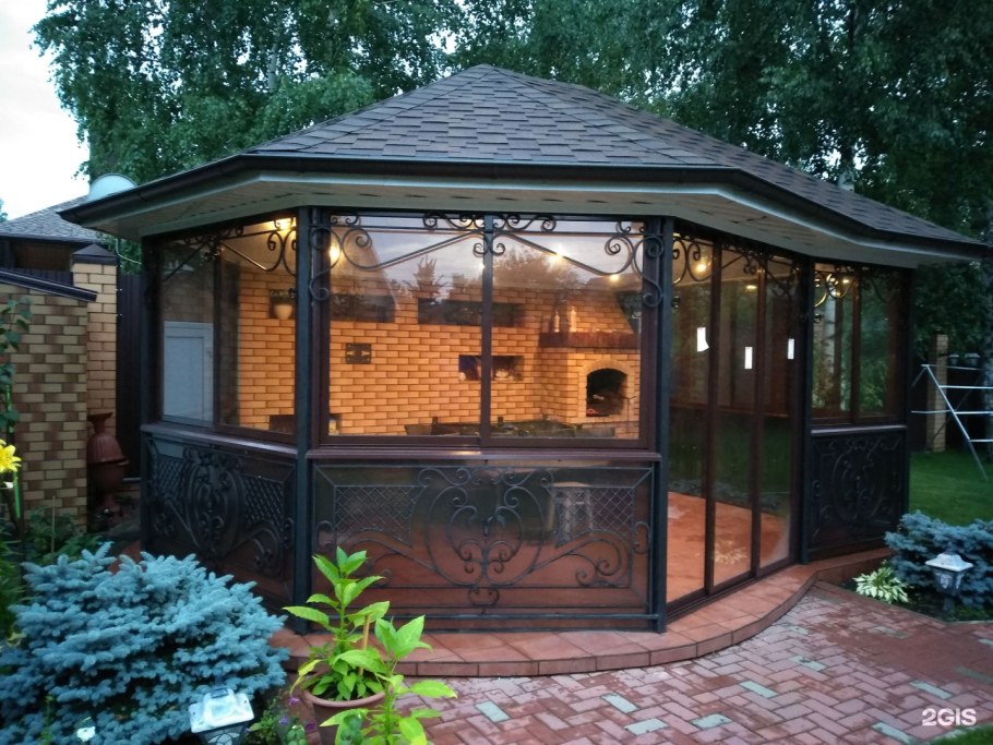 Беседки с мангалом 5на10м