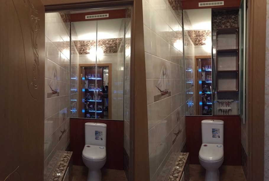 Шкафчик над инсталляцией