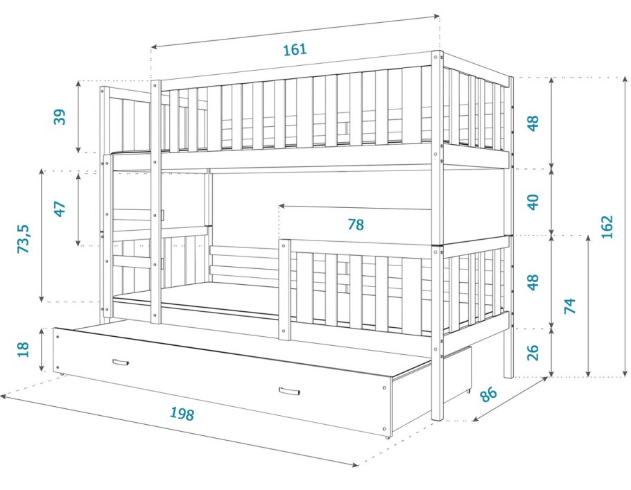 Кровать домик Sweet Home 2