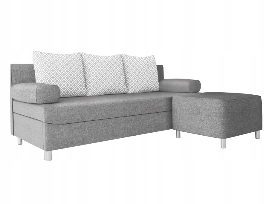 Прямой диван с приставной банкеткой