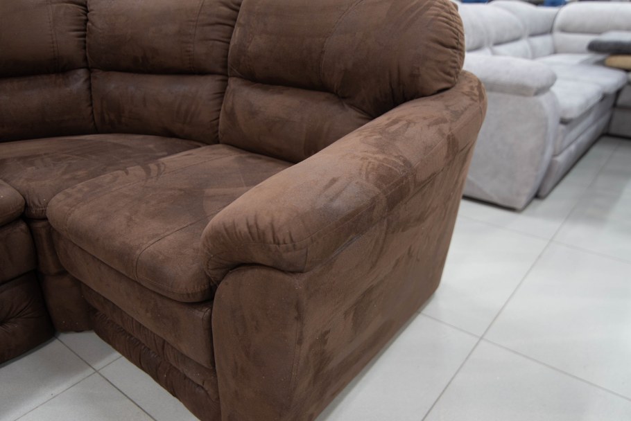 Диван угловой Гавана 2 темно коричневый