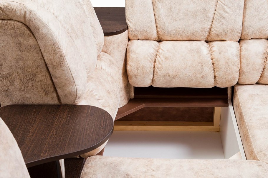 Диван из искусственного нубука