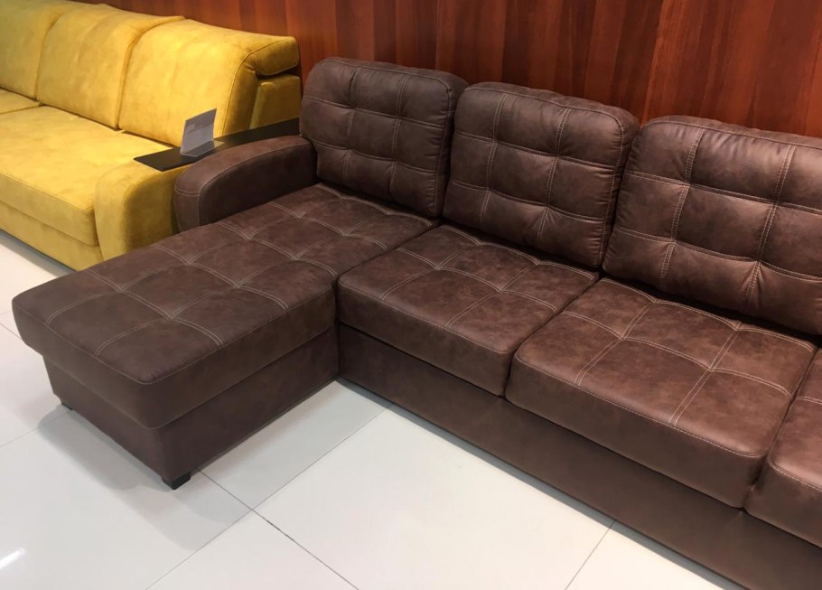 Диван Кинг алькантара серый