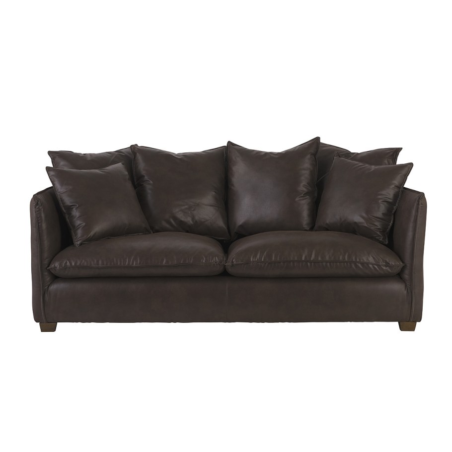 Диван из искусственной замши в интерьере