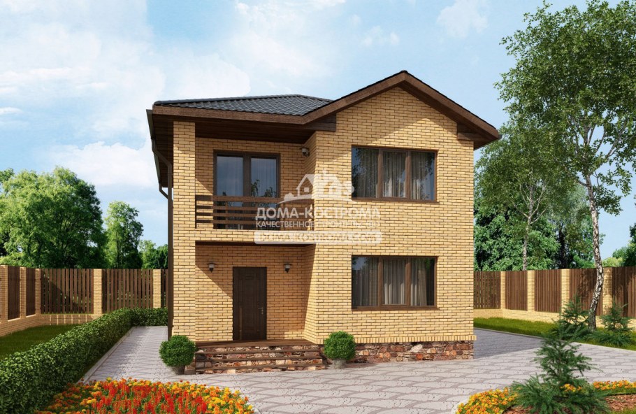 Дома кирпичные двухэтажные