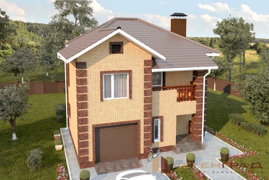 Современный кирпичный дом