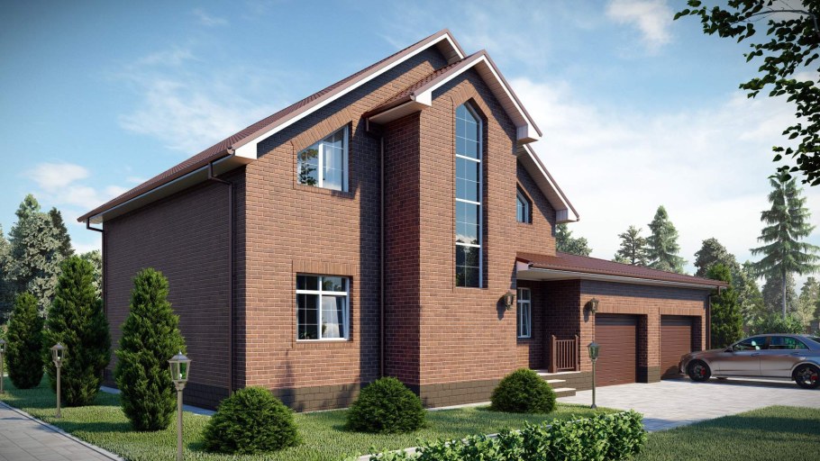 Z500 проекты двухэтажных домов с гаражом