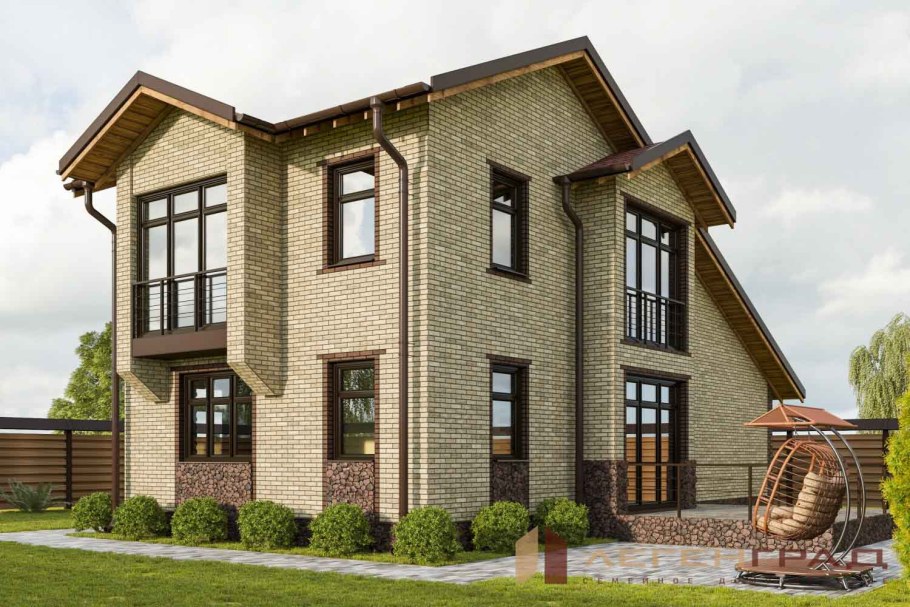 Двухэтажный кирпичный ДОМДОМ