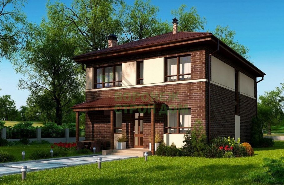 Дом кирпичный 110 кв.м с мансардой