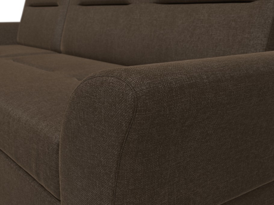 Диван тканевый угловой Турин Madagascar коричневый