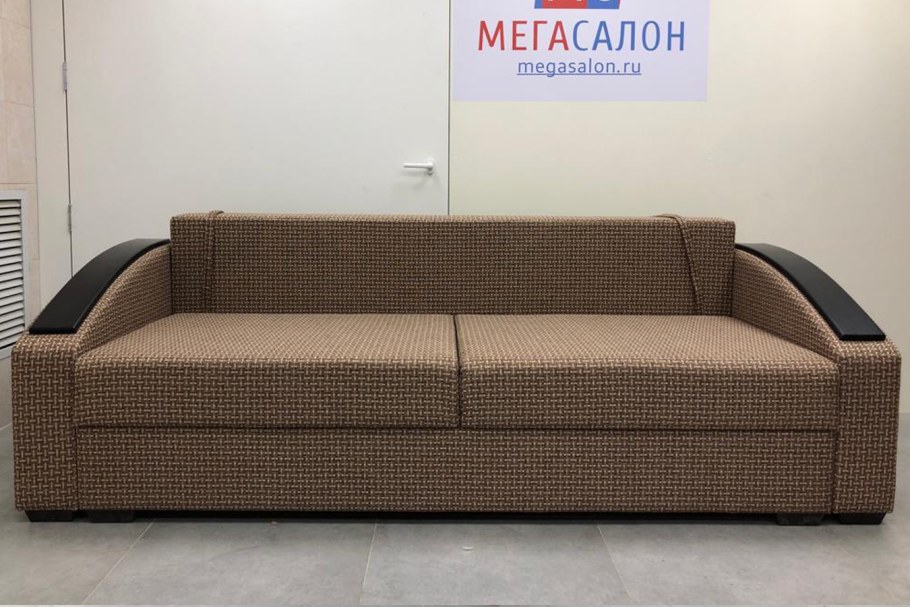 Диван еврокнижка серый рогожка