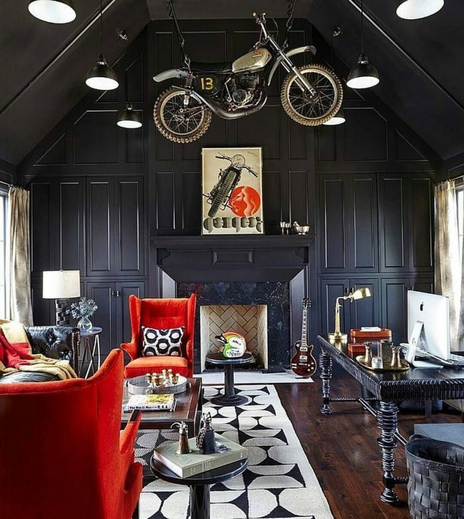 Гараж в стиле лофт и индустриал