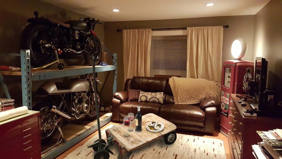 Гараж в стиле стимпанк