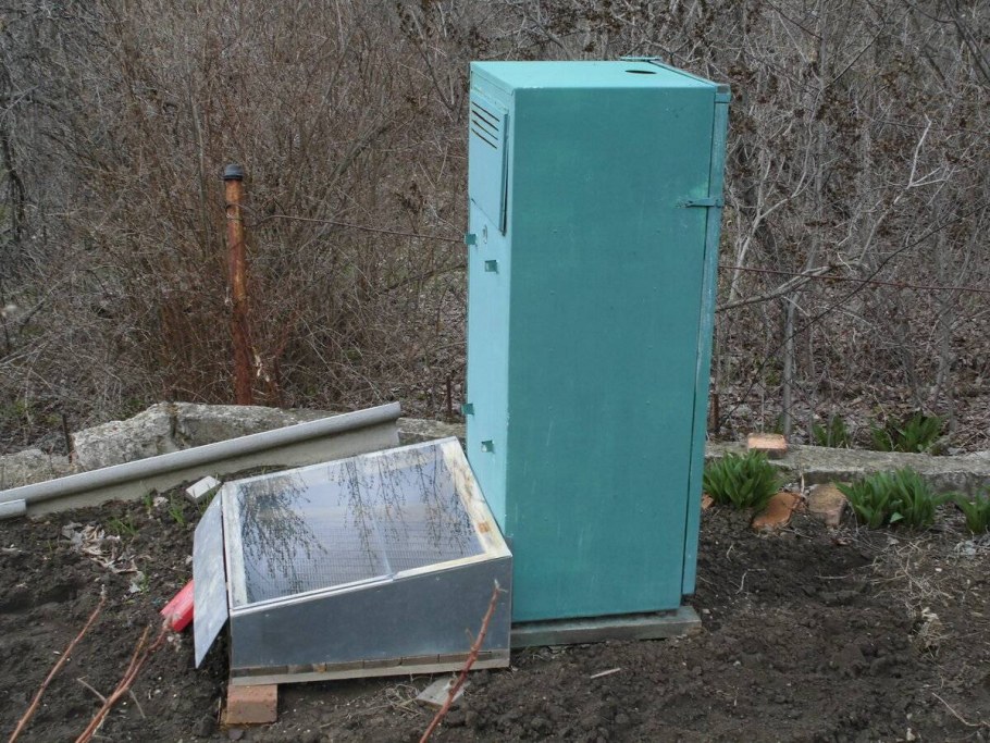 Компостер из старого холодильника