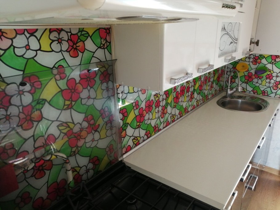 Фартук из старой плитки