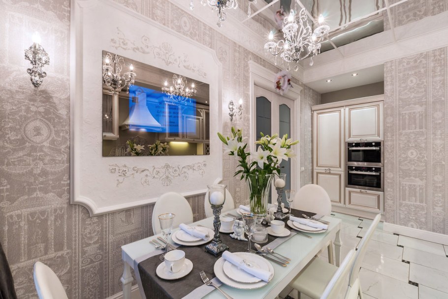 Кухня 10 кв.м в стиле современной классики