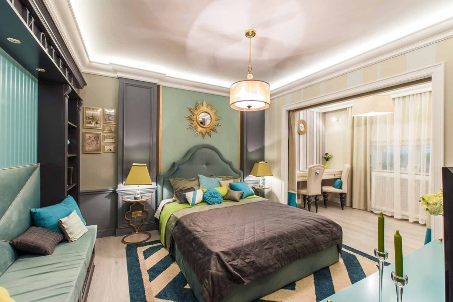 Спальная комната в американском стиле