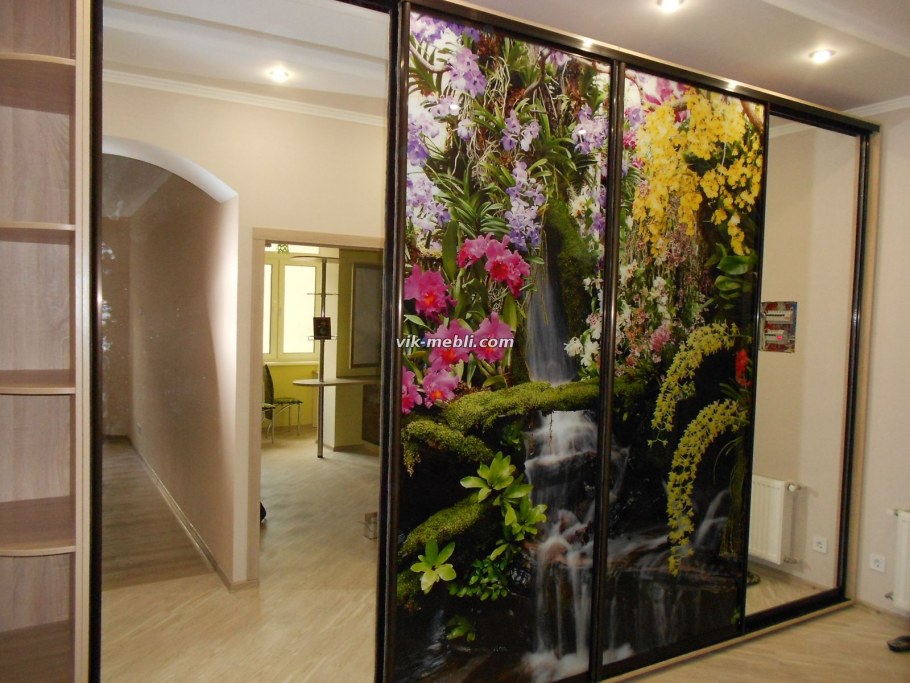 Шкафы-купе с фотопечатью на стекле