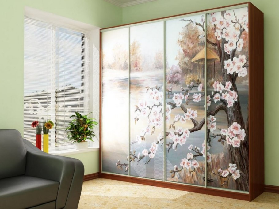 Шкаф купе с фотопечатью