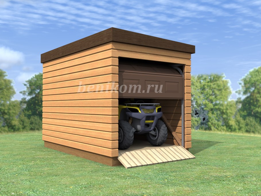 Небольшой гараж для квадроцикла
