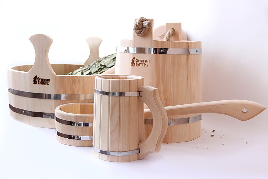 Бондарные изделия для бани и сауны