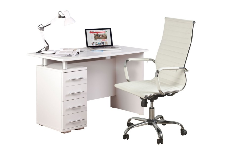 Стол раздвижной forma 110 White/White (белый/стекло белый глянец)