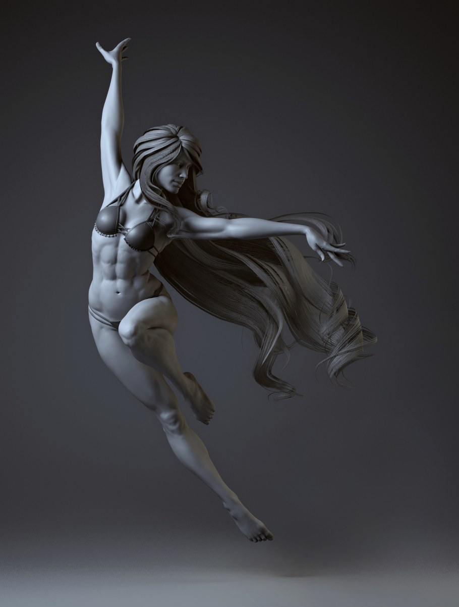 Женская фигура скульпт